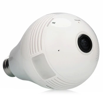 Belaidžio Lemputė Kamera, Wifi Nuotolinio Tinklo HD Smart Home 360 Laipsnių Lemputės Panoraminis Stebėti CG878