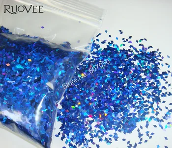 Blizgučiai Holografinis Lazeris Royal Blue Spalvos 2MM Diamond rombas, Blizgučiai Paillette Blizgučiai Formos 
