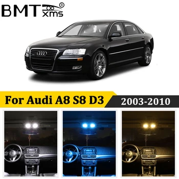 BMTxms 20Pcs Automobilį, LED Interjero Šviesos Rinkinys Canbus Audi A8 S8 D3 / 4E (2003-2010) led Priešrūkiniai Žemėlapis Lempos Ne Klaida Plug and Play