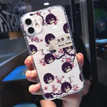 Bungou benamių Šunų anime Telefono dėklas Skaidri minkšta iphone 5 5s 5c se 6 6s 7 8 11 12 plus x mini xs xr pro max