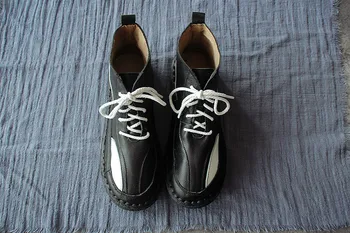 Careaymade-Naujas ir modernus natūralios odos batai, rankų darbo Gryno rudens retro batai, mada moterims, Martin batai