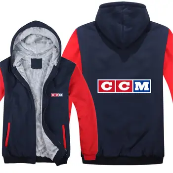 CCM Logotipą, Hoodies Vyrų Mados Kailio Vilnos Megztinis Linijinės Striukė CCM Palaidinės Bliuzono HS-094