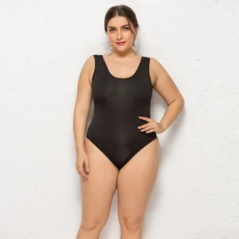 CHAMSGEND Karšto Moterų Gilia V gabalas vientisos spalvos kabantys kaklo dirželis bikini maudymosi kostiumėlį, seksualus backless paplūdimio vientisas maudymosi kostiumėlis