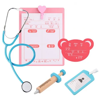 Cosplay Gydytojas žaidimas žaislas, stomatologas, medicinos Apsimesti Žaisti Gydytoją childrenwooden žaislai juokinga vaizduotę, gyvenimo