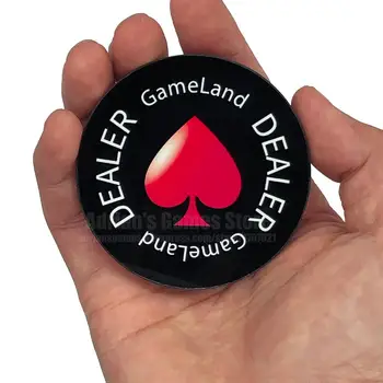 Crystal Pokerio Pardavėjo Mygtuką Pokerio Žetonų, Pokerio Card Guard Kazino