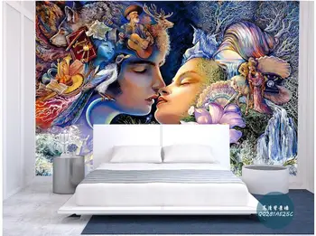 Custom foto tapetai, 3d sienų freskomis tapetai Europos mitologija miegamojo sienos nustatymo spalvos piešinys arba raštas