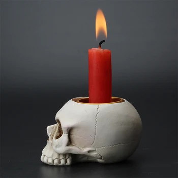Darbalaukio Dekoro Europos Kūrybos Kaukolė Dervos Žvakidė Papuošalai Kambarį Amatų Žvakių Laikiklis Namų Dekoro Priedai