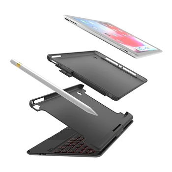 Detatchable Smart Keyboard Case for iPad 2 Oro 9.7 colių Lentelė Touchpad Klaviatūra, skirta 