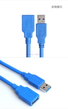 Dhl 500pcs USB 3.0 prailginimo Laido 0,5 M 1M 1.8 M, Vyrai į Moterų A Išplėtimo Duomenų Sinchronizavimo Kabelis Laido Adapteris ConnectorCable