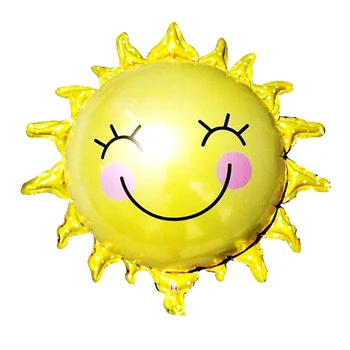 Didelis 50*45cm šypsena saulėgrąžos folija balionai vaiko gimtadienio dekoravimas balionas vaikams žaislų didmeninė