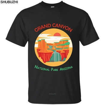 Didžiojo Kanjono Nacionalinis Parkas, Arizona Derliaus Kelionę T-Shirt Juoda, karinio jūrų Laivyno Vyrų Marškinėliai Vyrams Tees Prekės ženklo Drabužių Juokinga sbz8238