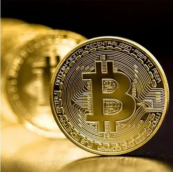 Dropship Auksą, Padengtą Bitcoin Moneta, Kolekcines, Dovana Casascius Tiek Monetos BTC Monetos Meno Kolekcija Fizinio Aukso Progines Monetas