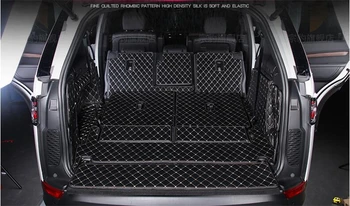 Dėl Land Rover Discovery 5 LR5 5 & 7 Sėdynės 2017 2018 2019 2020 Visą Galiniai Kamieno Plokštelės Įdėklo Krovinių Kilimėlis Grindų Raštas Pėdos Padas Kilimėliai