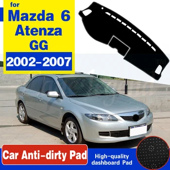 Dėl Mazda 6 2002~2007 GG neslystantis prietaisų Skydelio Kilimėlis Padengti Trinkelėmis skėtį nuo saulės Dashmat Apsaugoti Priedai Atenza 2003 2004 2005 2006 Sedanas