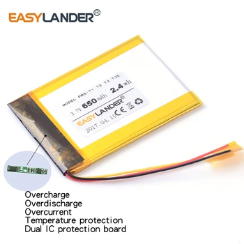 Easylander LIS1476 pakeitimo 3.7 V 650mAh 2.4 wh Polimero Li-ion Baterija Sony E-KNYGOS PRS-T2 T3 T3E T3S 1-853-104-11