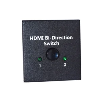 EDAL HDMI Switcher 2 Prievadai Bi-kryptį Rankinis Jungiklis 2 x 1 HDMI Hub-HDCP Tranzitinio-Palaiko Ultra HD 