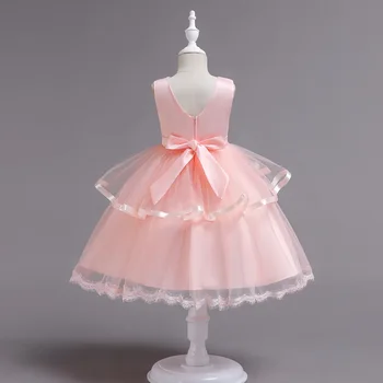 Elegantiškas maži Vaikai Princesė Suknelė Vasaros Gėlių Mergaitėms Vestuvių Keltas Kamuolys Suknelė Vaikai Šalis Suknelės Mergaitėms 2019