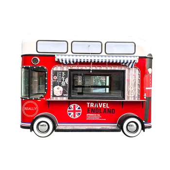 Elektrinių Transporto priemonių Retro Maisto Sunkvežimis Mobiliojo Virtuvės Maitinimo Priekaba Koncesijos Autobusų Valgomasis Van Hot Dog Kavos Maisto produktų Krepšelis, skirtas Parduoti