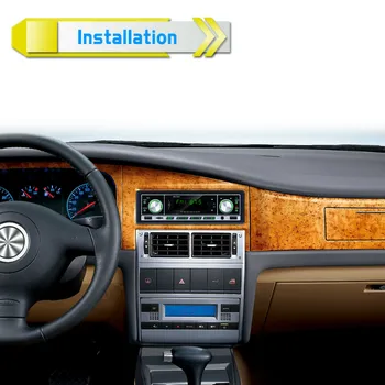 Essgoo Automobilių Radijas, Bluetooth, DAB Autoradio 1 Din Car Stereo In-dash FM, Aux-2 USB Mp3 Grotuvas, Vairas Kontrolės neprivaloma 1din