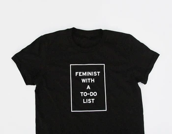 FEMINIZMO SU DARBŲ SĄRAŠAS T-shirt feministe marškinėlius rasistinių 90-ųjų mados tees šūkis grafinis tees goth grunge estetikos viršūnių K712