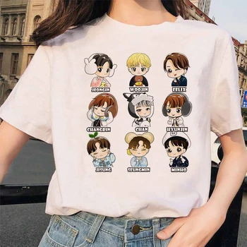 Femme, T-marškinėliai Moterims Naujos Kpop Klajojo Vaikams, Moterims T-shirt Hip-Hop Harajuku korėjos Kawaii T-shirt Top marškinėliai Hip-Hop Moteris
