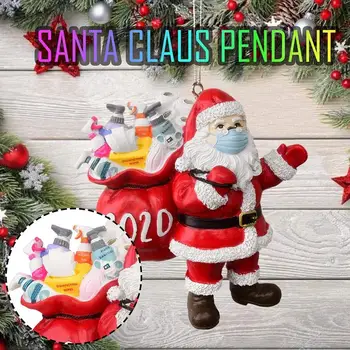 Festivalis Santa Claus su Kauke Ornamentu Kalėdų Eglutės Kabinti Ornamentas, Papuošimas Pakabukas Dovana Šeimai