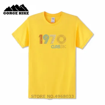 Frakcija Brand T-shirt 1970 klasikinis 49 metų gimtadienis-Geriausia Dovana O-Neck T shirt Įkvėptas Dizainas Vyrai, Vaikinai, Originalus Marškinėlius