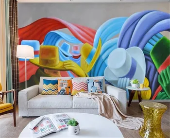 Freskos Popieriaus didžiulis HD kūrybinio pobūdžio skrybėlę, aliejus, tapyba, menas, sienų tapetai, vidaus apdaila, graži ekrano užsklanda