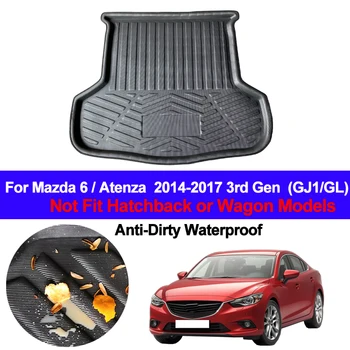Galiniai Įkrovos Linijinių Krovinių bagažo skyriaus Grindų Kilimėlis, Kilimėliai Kilimai Dėklas Kilimą Mazda 6 Atenza m. m. 2016 m. 2017 m. 3 GJ1 GL 4 Durų Sedanas