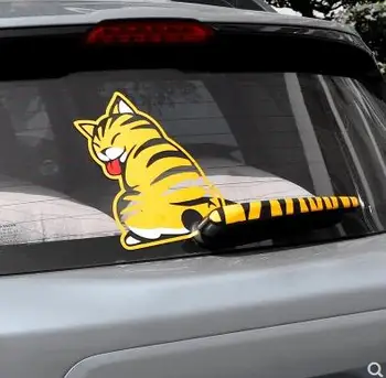 Galinio lango valytuvas lipdukas automobilio su animacinių filmų, automobilių lipdukai, juokinga įstaiga aplinkosaugos ¾enklelis valytuvų apdailos mielas kūrybos prekių -258