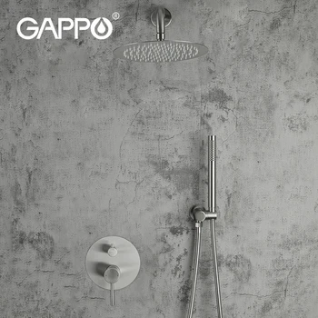 Gappo Dušas, Maišytuvas, Žalvario Maišytuvas Vonios, Lietaus Dušo Nustatyti Sistemos, Vonios kambarys, Karšto ir Šalto Vandens Maišytuvas Bakstelėkite Bakstelėkite prie Sienos tvirtinamas