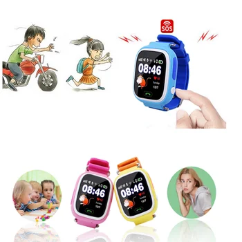 GPS Q90 vaikai vaikai jutiklinis ekranas smart žiūrėti SOS Skambučio tracker vaikas saugus stabdžių prarado