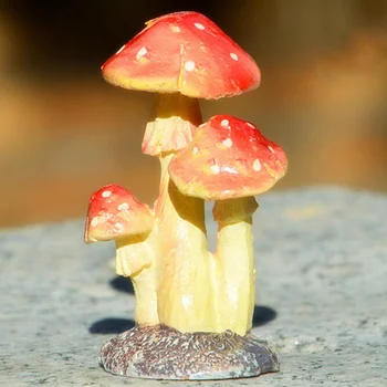 Grybų Šungrybis Miniatiūriniai Mini Sodo Dekoracijos Priedai Dervos Amatai 