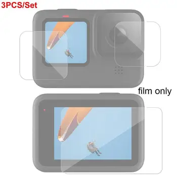 Grūdintas Stiklas Screen Protector, skirta GoPro Hero 9 Black Objektyvo Apsauga Apsauginės Plėvelės Fotoaparato Priedai