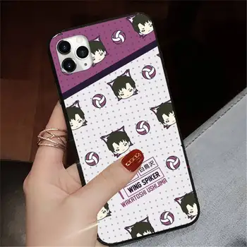 Haikyuu Ushijima Wakatoshi anime padengti funda coque Telefono dėklas skirtas iPhone 11 12 pro XS MAX 8 7 6 6S Plus X 5S SE 2020 XR