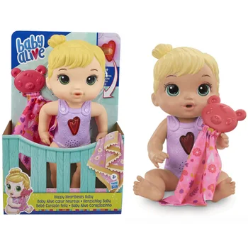 Hasbro Baby Alive Laimingi, Kūdikio širdies plakimą Coeur Heureux Herzschlag Baby Doll Žaisti Namas Žaislai Vaikas Dovana E6946