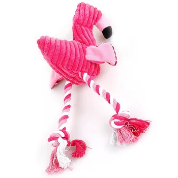 Hot Dog Žaislų Rožinės Spalvos Įdaryti Rėkia Minkštas Flamingo Mažų Didelių Šunų Garso Mažylių Žaislas Pliušinis Girgždėti Flamingas Augintiniai Žaislai