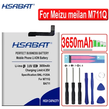HSABAT BA711 3650mAh Baterija Meizu meilan M711Q M711C M711M Baterijos