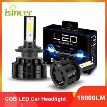 ISincer 2VNT 100W 16000LM Mini LED Žibintai Led H1 H4 H7, H8, H9 H11 HB3 9005 9006 HB4 12V Automobilių Lemputės, Automobilių Auto Lempos 6000K