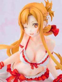 Japonijos Seksualus Paveikslą Anime Kardas Meno Internete Yuuki Asuna Seksualių Merginų PVC Veiksmų Skaičius, Modelį, Žaislų, Dovanų
