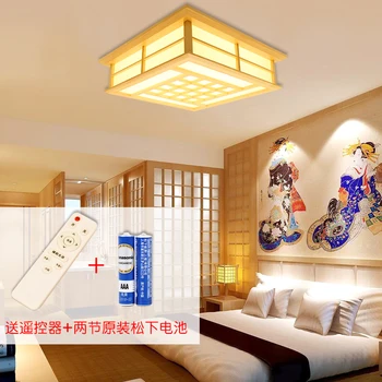 Japonų stiliaus Subtilus Amatų Medinis Rėmas, Lubų Šviesos diodų (led lubų šviesos luminarias para salė tamsos led lubų šviestuvas