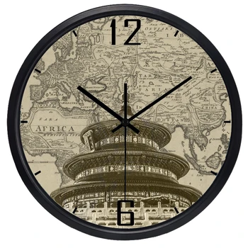 JAV, Prancūzija Eifelio Olandijoje fojė sieninis laikrodis namie laikrodis