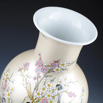 Jingdezhen keramikos vaza su pastelinių slidinėti šiuolaikinio gyvenimo kambario, apdailos, apdailos, Namų Baldai