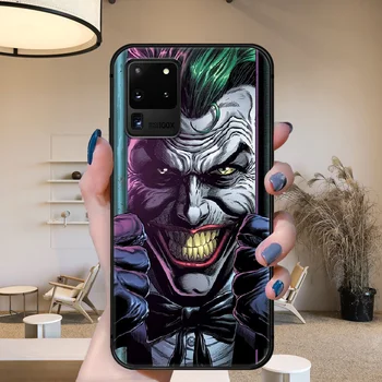 Joker Kietas klounas, Telefono dėklas, Skirtas Samsung Galaxy Note 4 8 9 10 20 S8 S9 S10 S10E S20 Plius UITRA Ultra black mados coque silikono