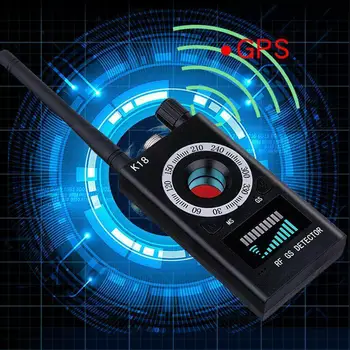 K18 Multi-funkcija Anti Detektoriumi, vaizdo Kameros GSM Garso Klaidą Finder GPS Signalo Objektyvas RF Tracker Aptikti Belaidę Produktų 1MHz-6.5 GHz