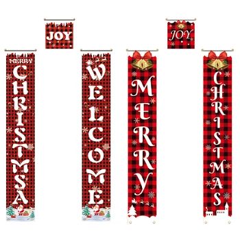 Kalėdos Dvieilis Reklama Veranda, Pasirašyti Kalėdų Durų Šeimai Šalis Kabo Dekoro Kalėdos Šalies Namų, Atostogų Apdaila