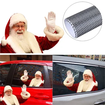 Kalėdų Mados Naujas 3D Realus Santa Claus Automobilio Galinio Lango Lipdukas Namų Dekoro Priedai Karšto Pardavimo