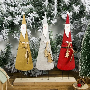 Kalėdų Medžio Stovi Santa Claus/Sniego Lėlės Stovi Navidad Statulėlės Kalėdų eglučių Papuošalai Vaikams Kalėdų Dovanos Žaislas