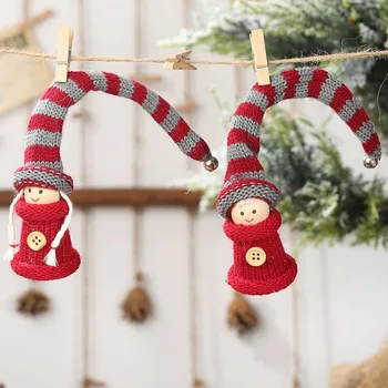 Kalėdų Namų Puošybai Kabinti Pliušinis Lėlės Papuošalas Pakabukas Kalėdos Darbalaukio Medis