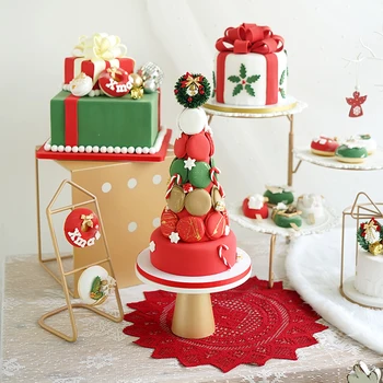 Kalėdų namų puošybai Netikrą tortas modeliavimas duona Spurga Kalėdų vakarėlį papuošalų vitrinos rekvizitai navidad desertas XMA